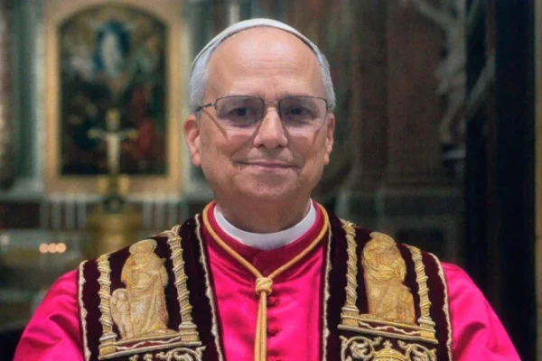 A cropped version of the official portrait of Pope Leo XIV, published by the Vatican on May 10, 2025. | Credit: Vatican Media