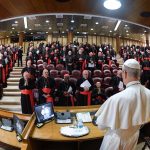 Pope Leo XIV meets with cardinals (@Vatican Media)